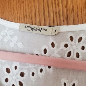 Lungo D'Arno Women's White Floral Blouse